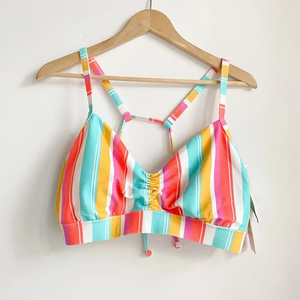 Bodyglove Striped Terry cloth Colourful Bikini Set Drew Top + Marlee Bottoms 3X - Picture 11 of 11